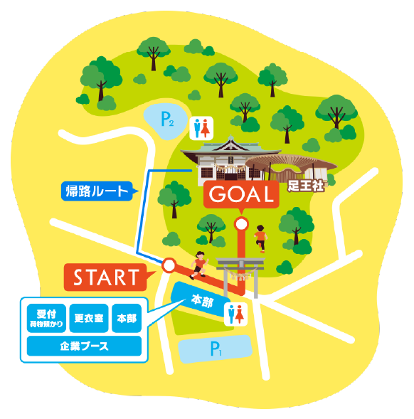 白山宮コースマップ